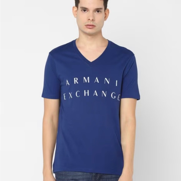 Armani exchange blue t-shirt size medium - Picture 2 of 6